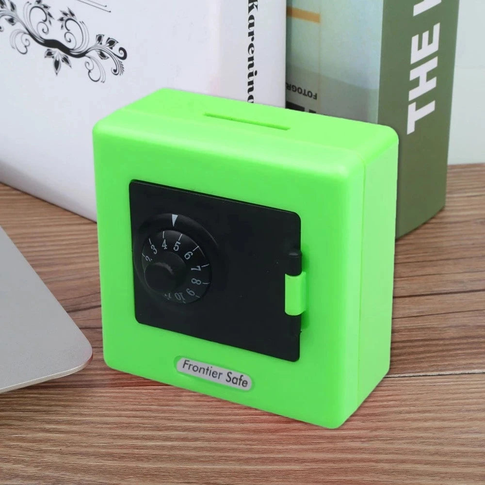 Mini ATM Piggy Bank ATM Machine Best Gift,Code Piggy Bank Money Counter Safe Box Coin Bank for Boys Girls Password Lock Case